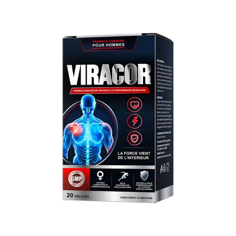 Viracor printed carton, advanced men's formula